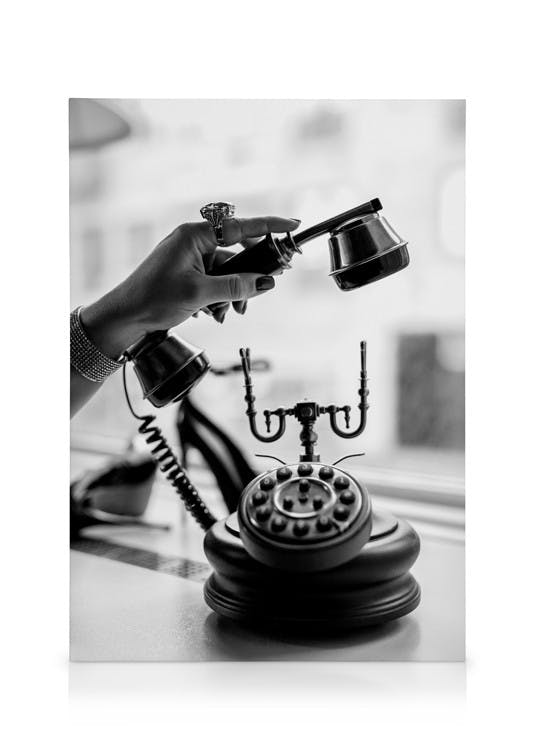 Canvas Prints Vintage Call Canvas print (30x40 cm)