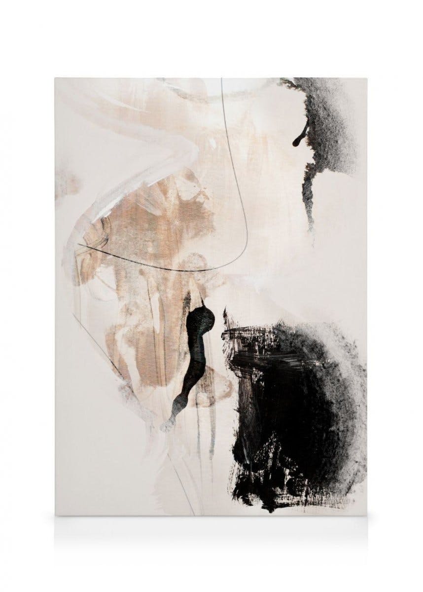 Canvas Prints Abstract Terrain No1 Canvas print (50x70 cm - Oak Frame)
