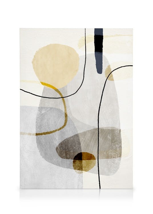 Canvas Prints Yellow Touch Graphic No1 Canvas print (30x40 cm)