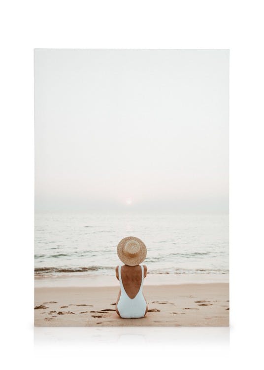 Canvas Prints Dreaming by the Sea Canvas print (30x40 cm - Oak Frame)