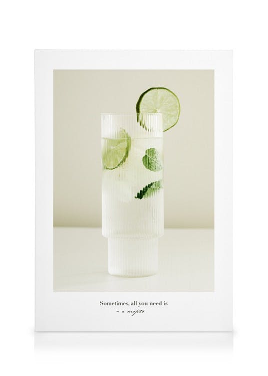 Canvastavlor All You Need is a Mojito Canvastavla (30x40 cm - Ekram)