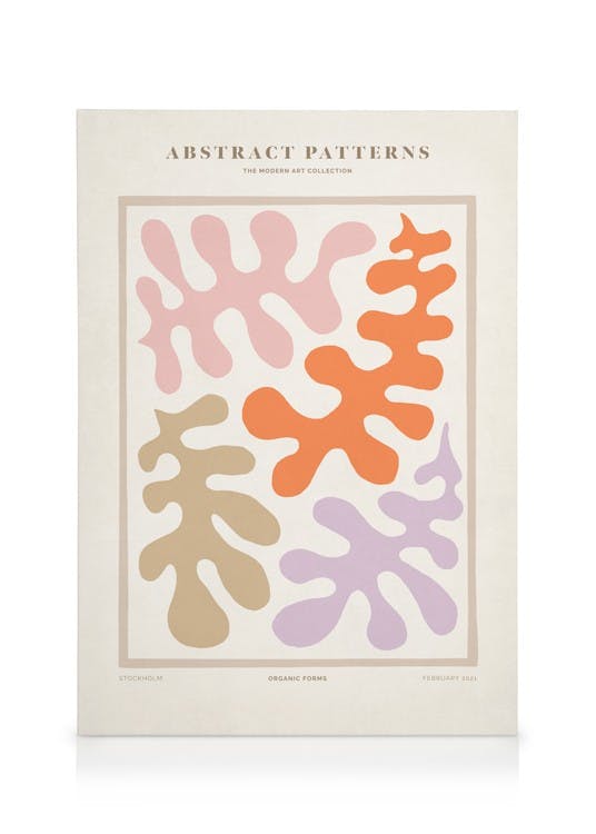 Canvas Schilderijen Organic Forms Canvas (50x70 cm)