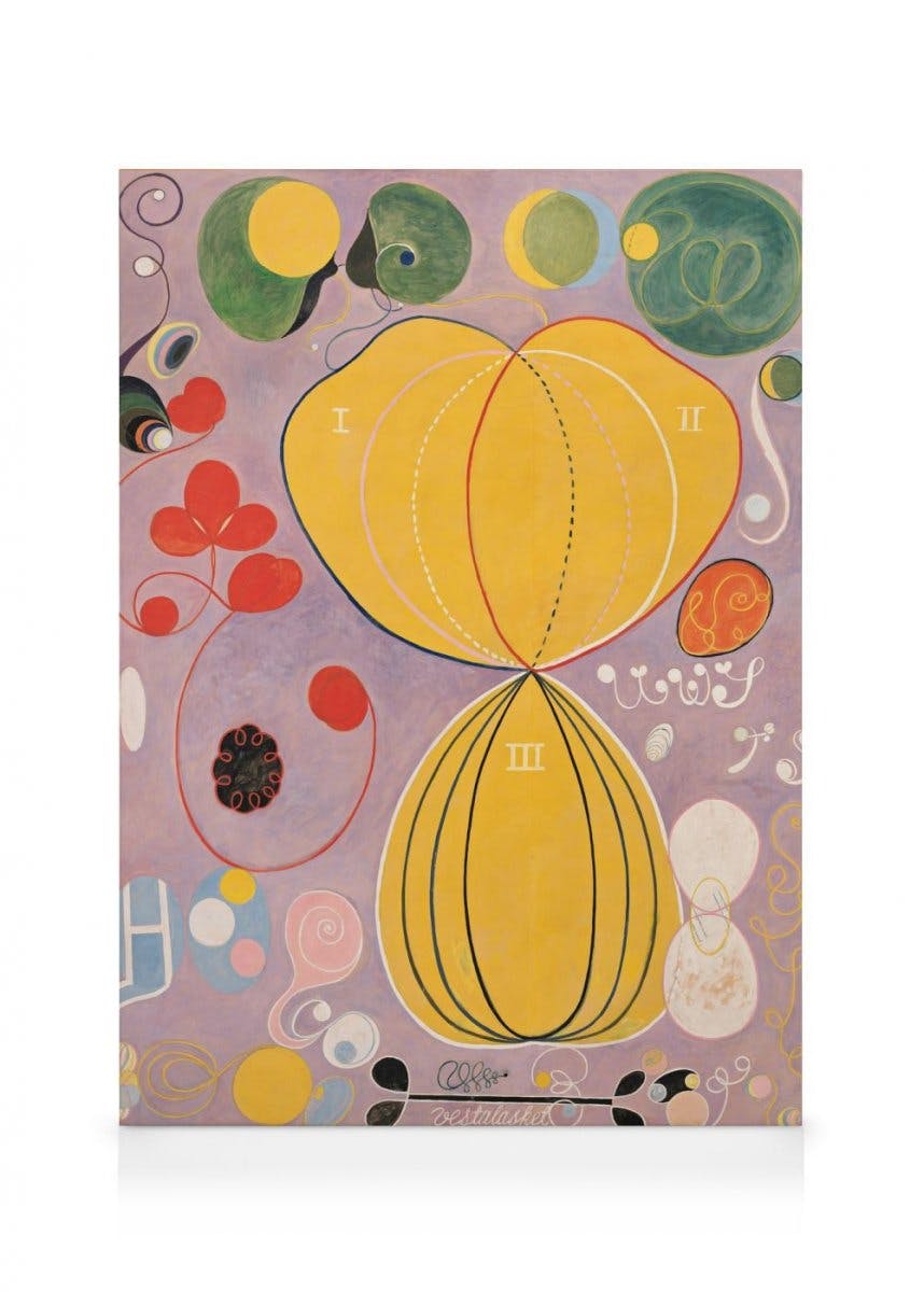 Obrazy na płótnie Obraz na płótnie - Hilma af Klint - The Ten Largest, Adulthood, No. 7 (70x100 cm - Czarna ramka)