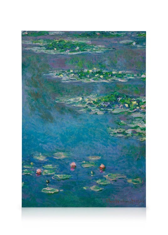 Canvas Prints Monet - Water Lilies Canvas print (50x70 cm - Oak Frame)