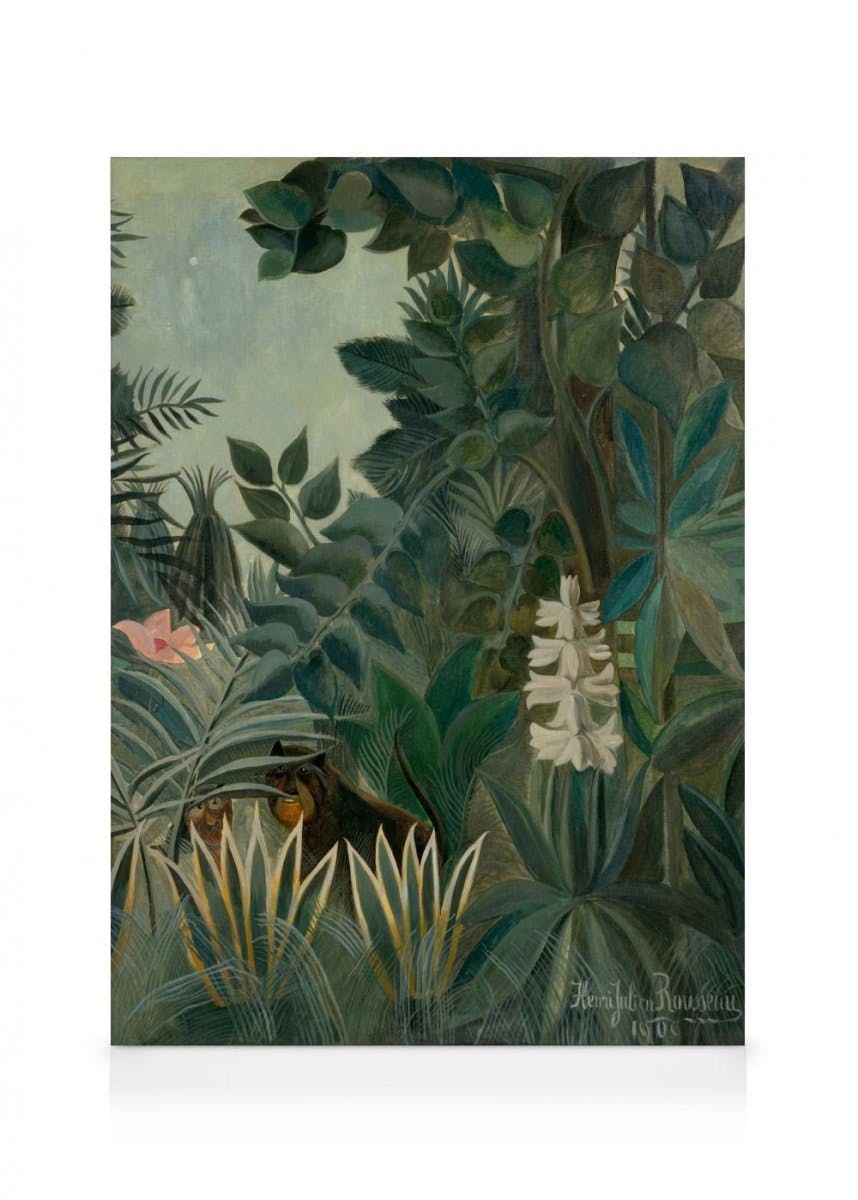Canvastavlor Rousseau - The Equatorial Jungle Canvastavla (50x70 cm)