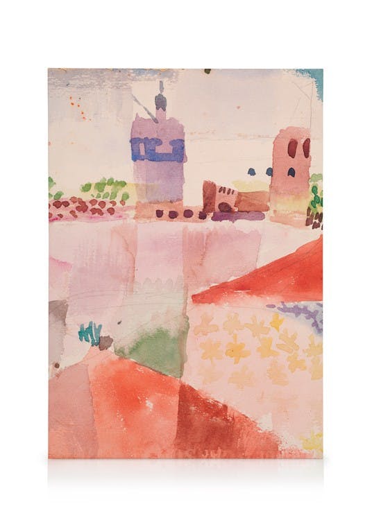 Obrazy na płótnie Paul Klee - Hammamet With its Mosque Obraz na płótnie (30x40 cm)
