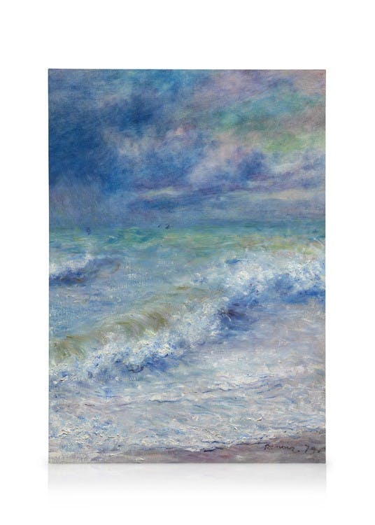 Canvas Schilderijen Renoir - Seascape Canvas (50x70 cm - Fotolijst Zwart)