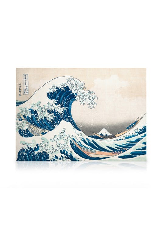 Canvastavlor Hokusai - The Great Wave Landscape Canvastavla (50x70 cm)
