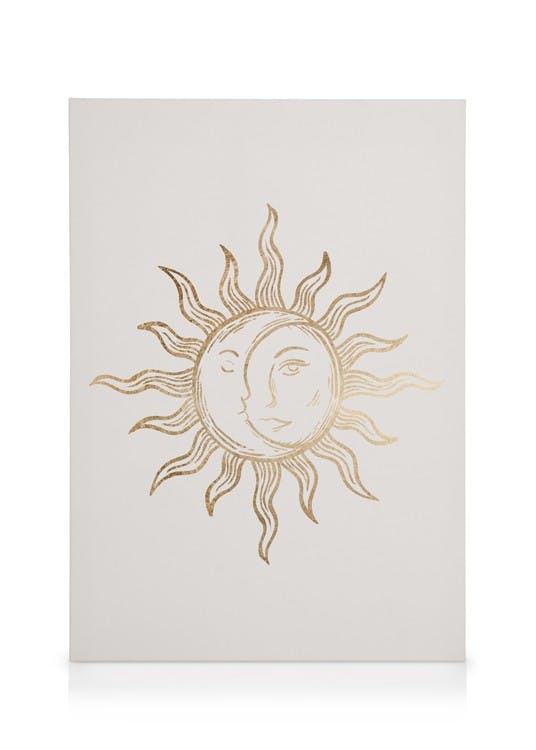 Canvas Schilderijen Solis et Luna Canvas (50x70 cm - Fotolijst Eiken)