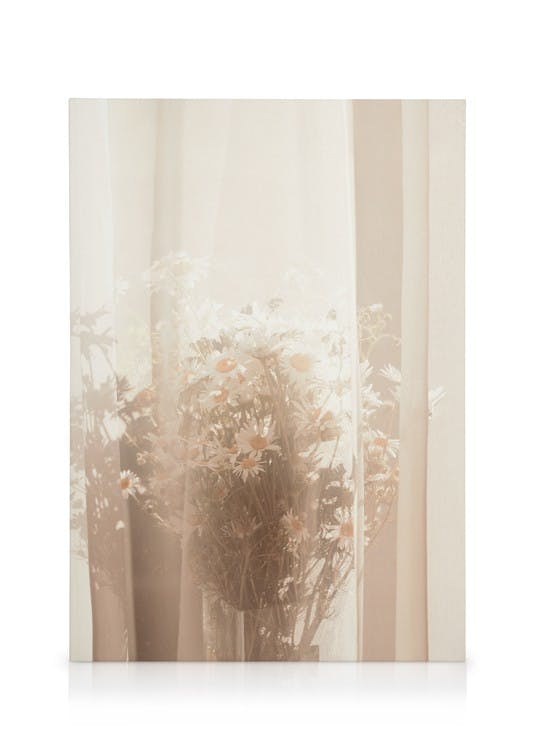 Behind the Curtain Stampa su Tela (30x40 cm)- Fiori