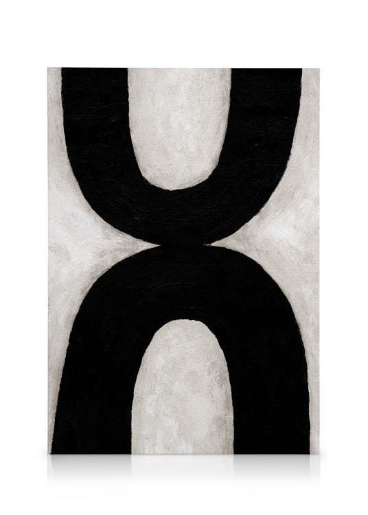 Canvas Prints Up and Down Canvas print (30x40 cm - Oak Frame)