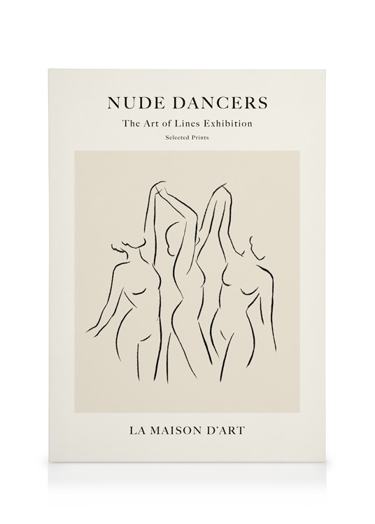 Nude Dancers No Canvas Naked Dancers Desenio Com