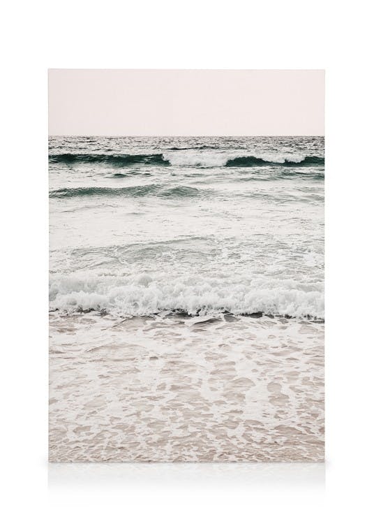 Canvas Prints Calming Waves Canvas print (50x70 cm - Black Frame)