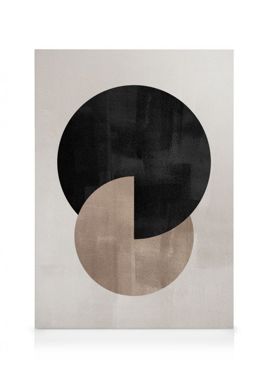 Berlin Shapes No2 Stampa su Tela (50x70 cm - Cornice in rovere)- Grafica