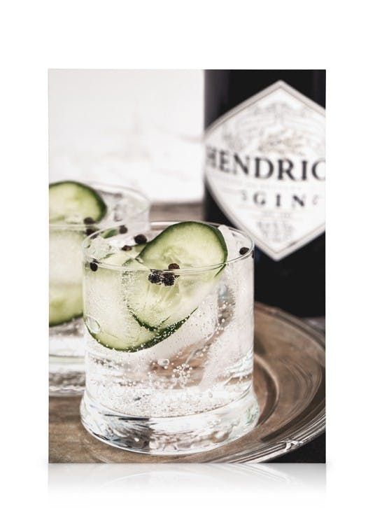 Obrazy na płótnie Gin & Tonic Drink Obraz na płótnie (50x70 cm - Ramka dębowa)