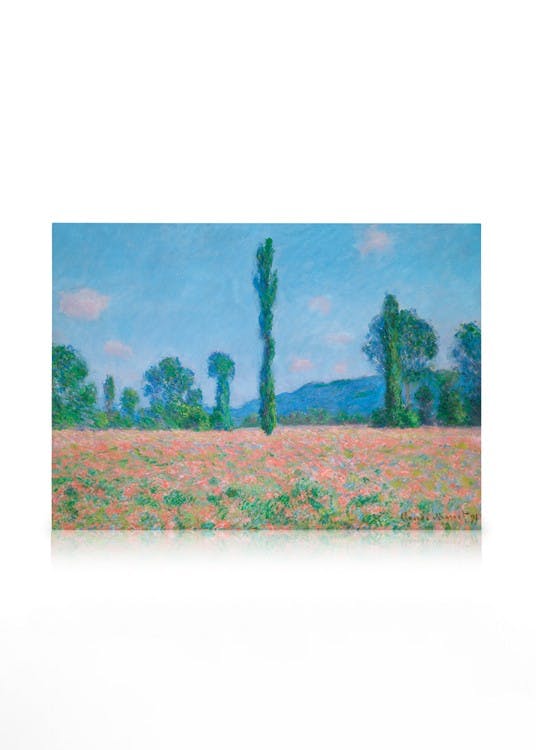 Canvastavlor Monet - Poppy Field (Giverny) Canvastavla (30x40 cm)