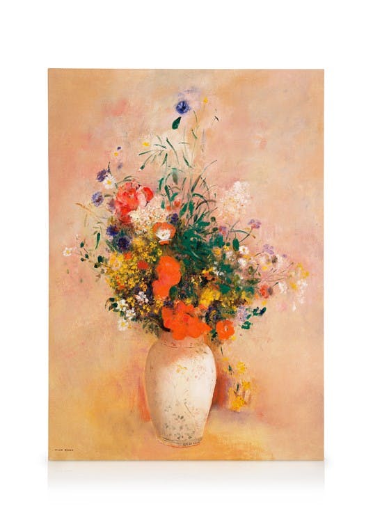 Canvas Prints Redon - Vase of Flowers Canvas print (50x70 cm)