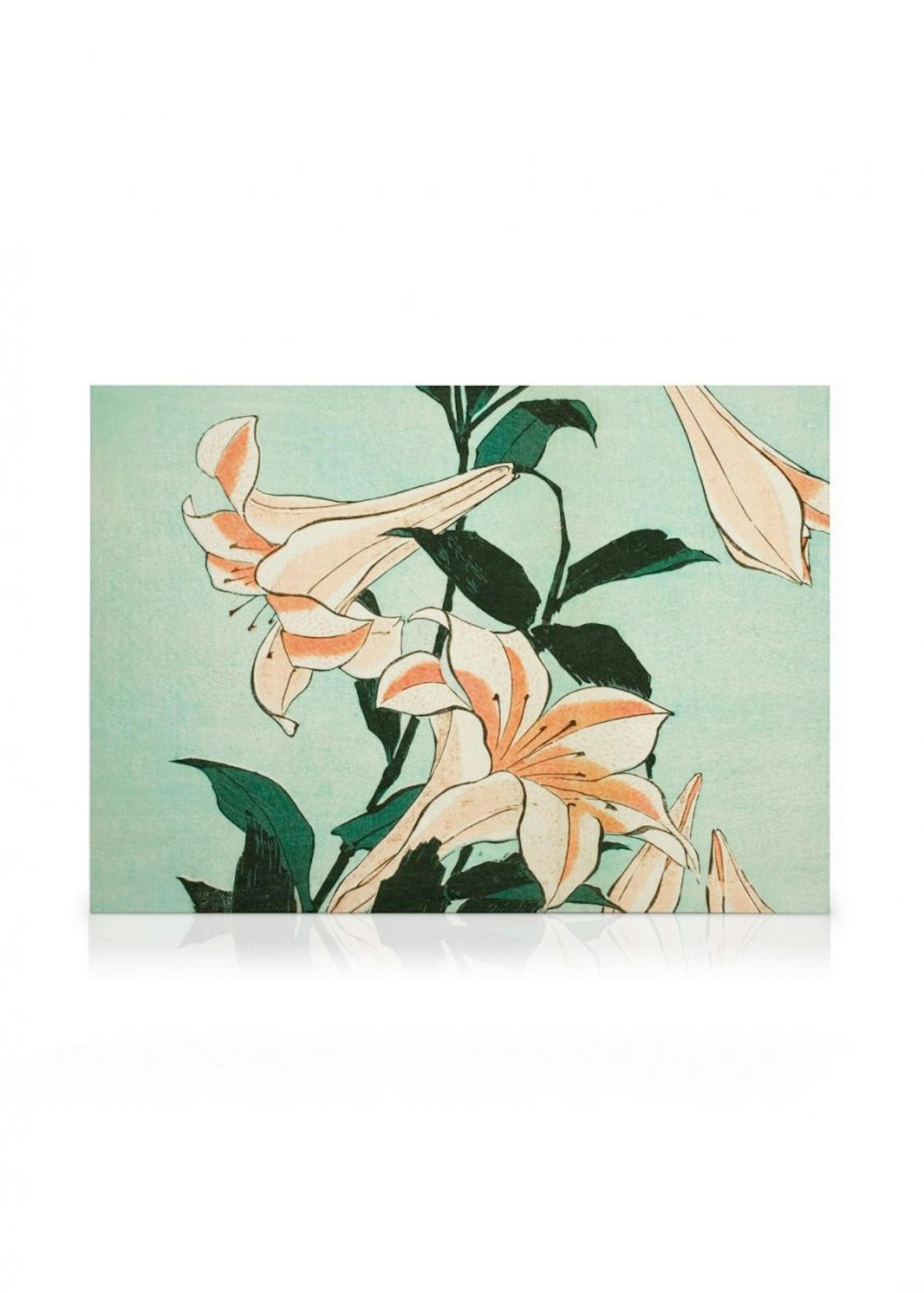 Hokusai - Trumpet Lilies obraz na plátně 0