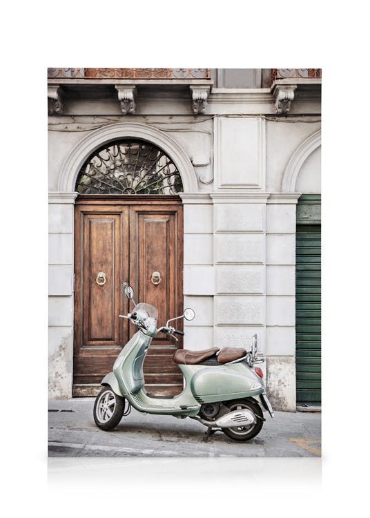 Obrazy na płótnie Scooter in Italy Obraz na płótnie (30x40 cm - Ramka dębowa)