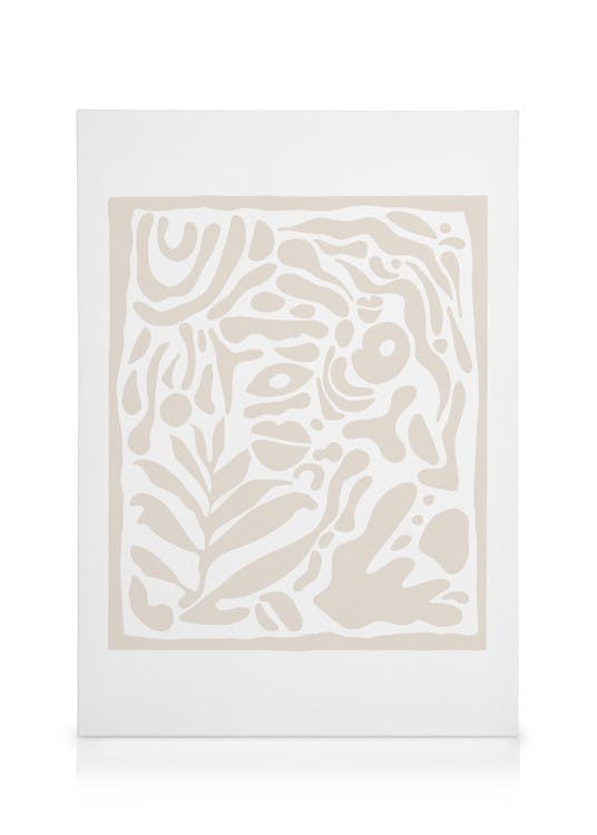 Canvas Prints Esthétique de L'art Canvas print (50x70 cm - Oak Frame)