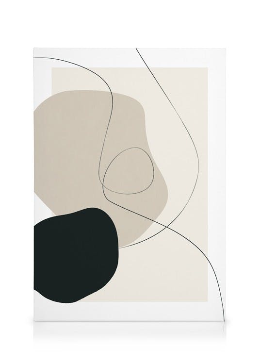 Obrazy na płótnie Boho Shapes Obraz na płótnie (70x100 cm - Ramka dębowa)