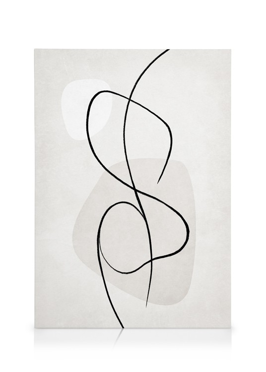 Artful Lines No3 Canvas Abstract line art body