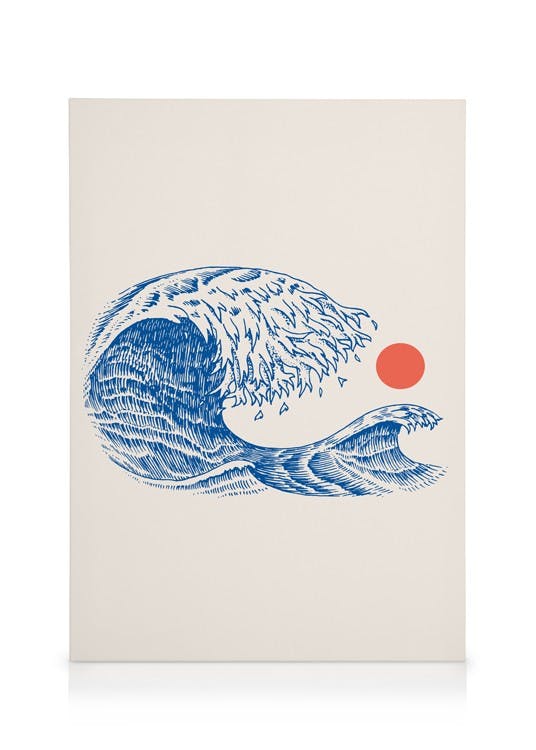 Canvastavlor The Wave Canvastavla (50x70 cm - Ekram)