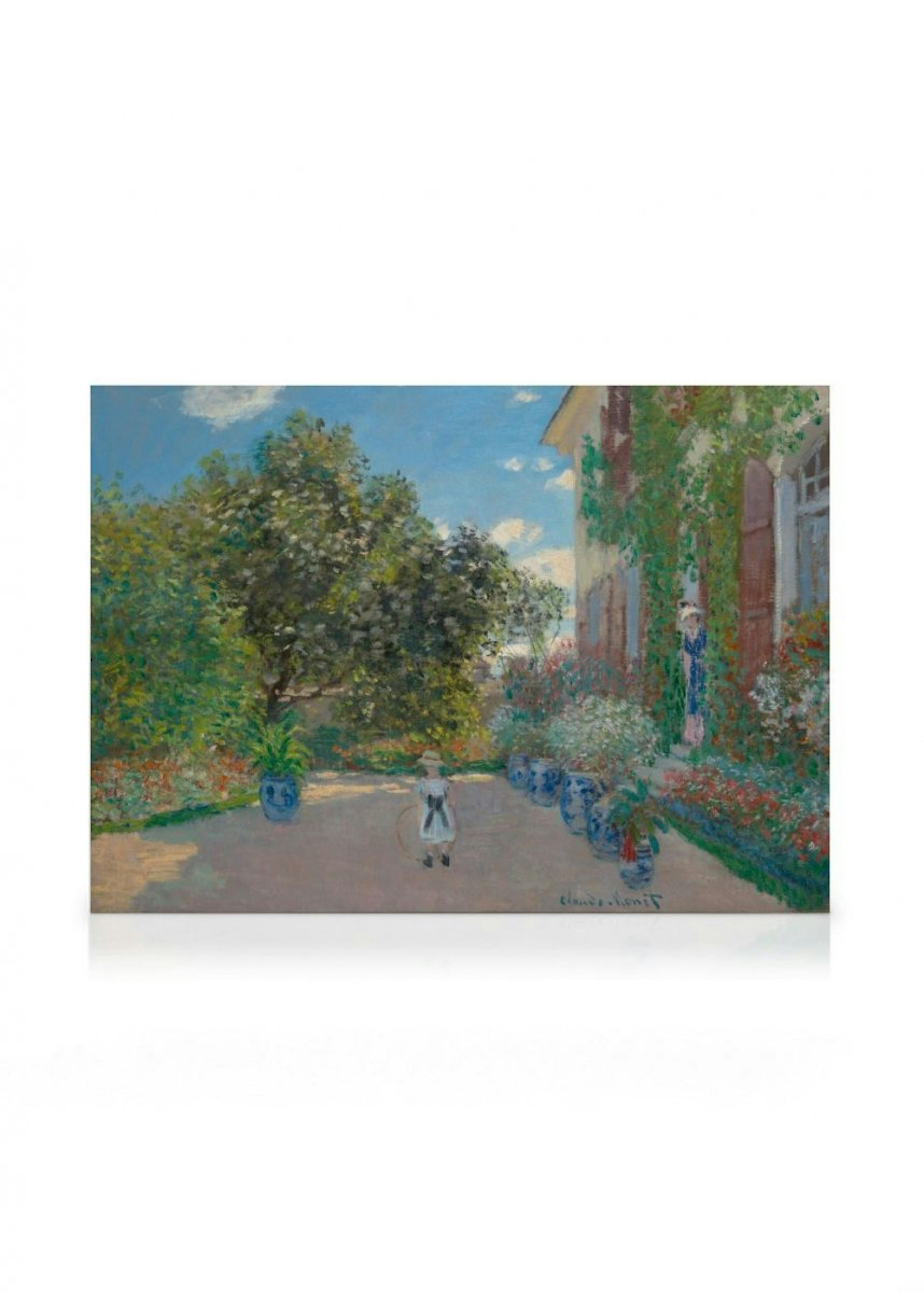 Monet - The Artist’s House at Argenteuil Canvas print 0