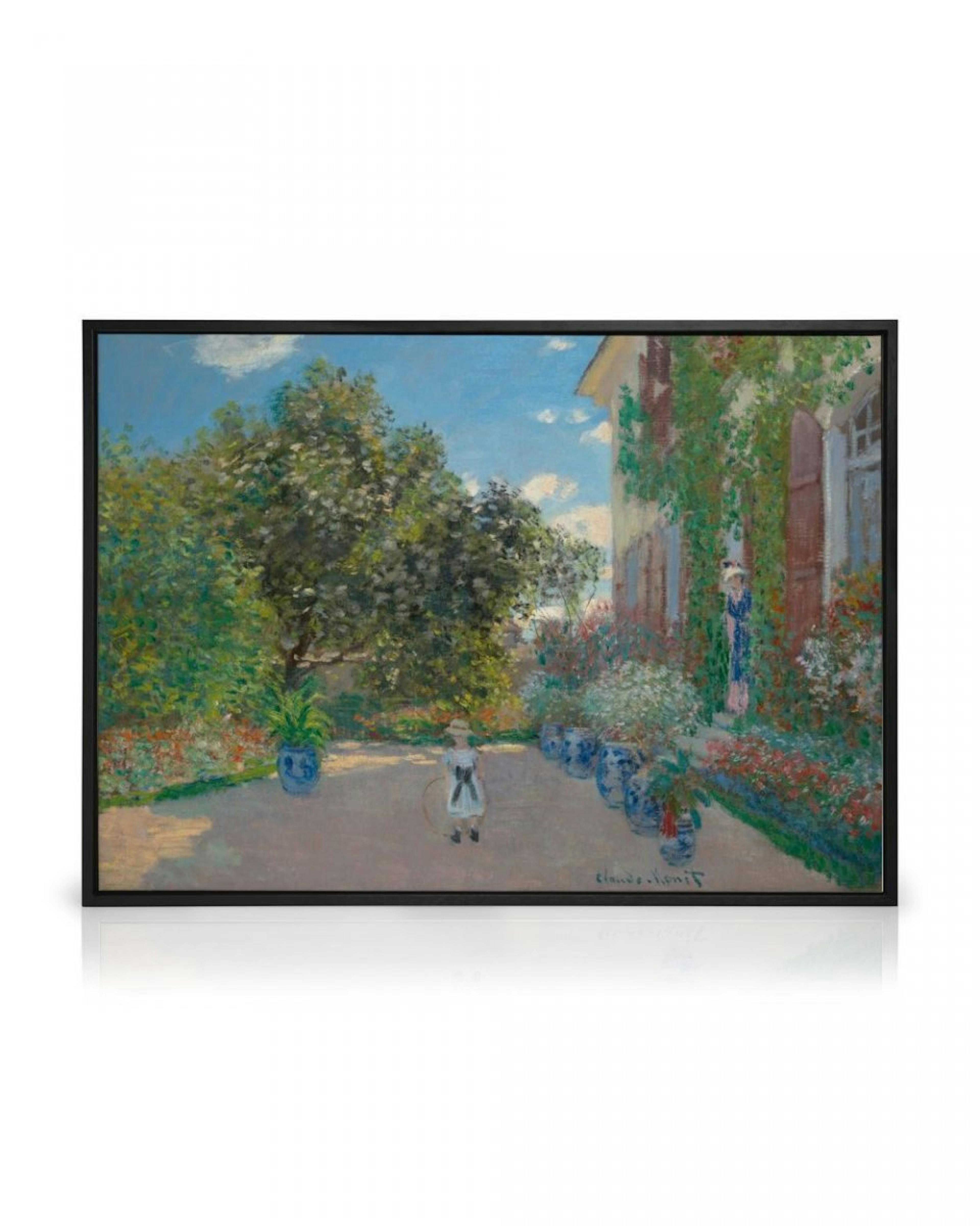 Monet - The Artist’s House at Argenteuil quadro em tela