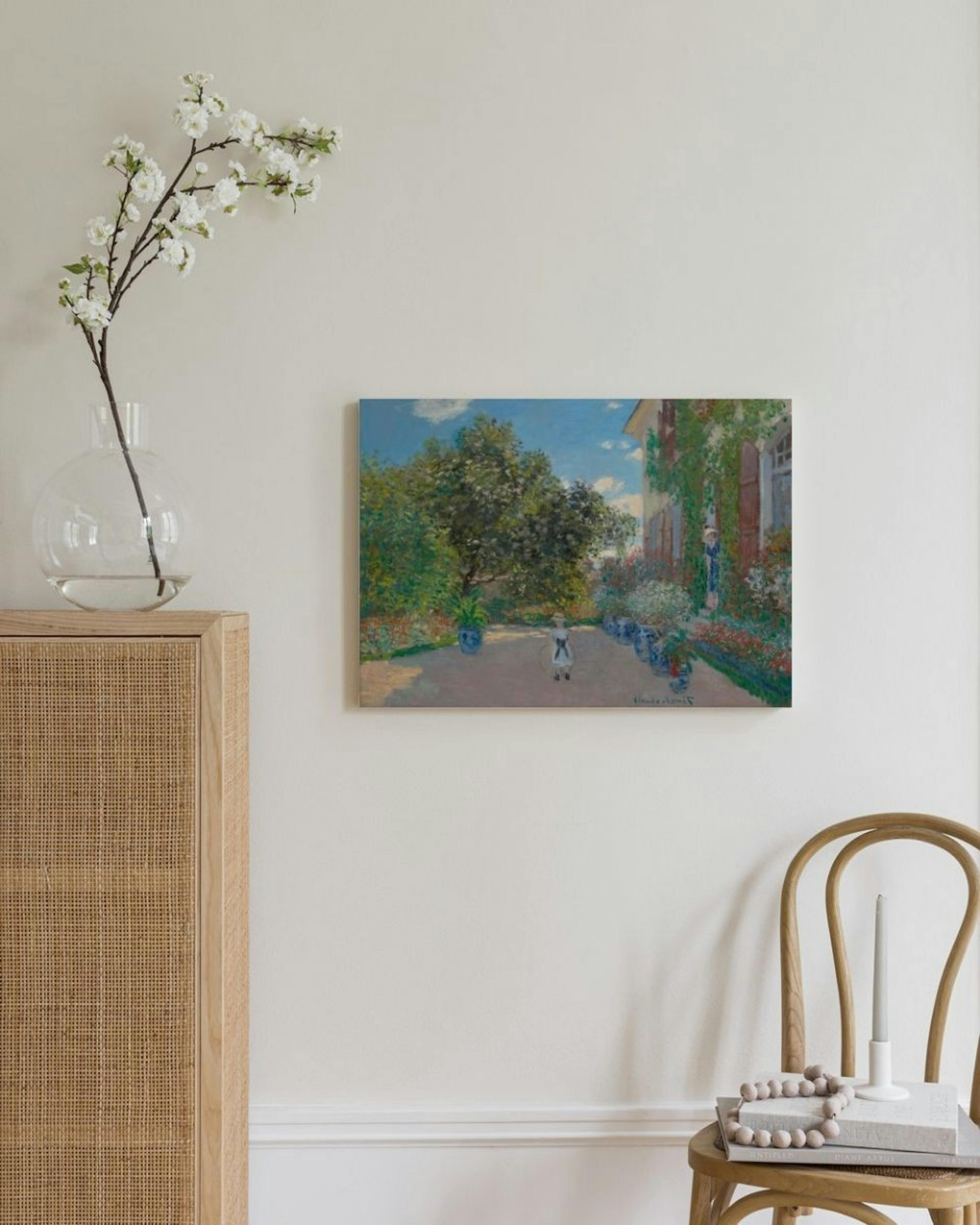 Monet - The Artist’s House at Argenteuil quadro em tela