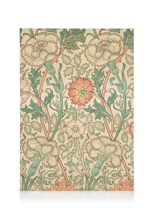 Canvas Prints William Morris - Pink and Rose Canvas print (70x100 cm - Black Frame)