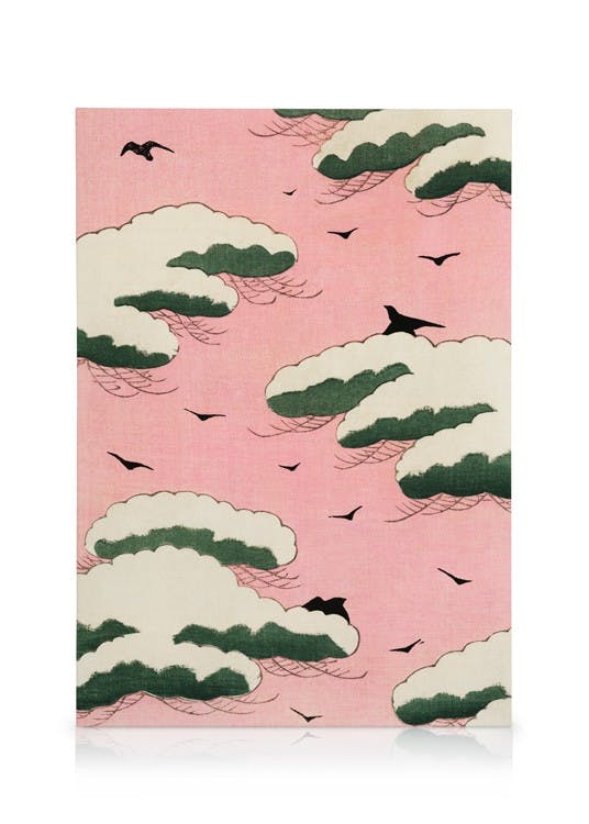 Obrazy na płótnie Watanabe Seitei - Pink Sky Obraz na płótnie (50x70 cm - Czarna ramka)