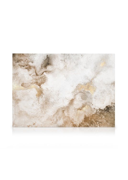 Canvas Prints Beige Golden Flow No2 Canvas print (100x140 cm)