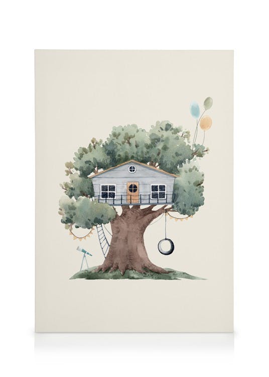 Canvas Prints Tree House No2 Canvas print (50x70 cm)