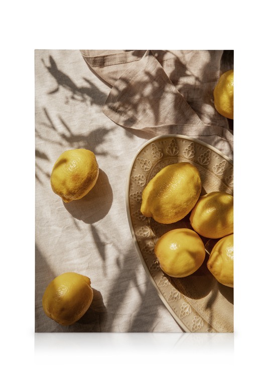Lemons In Sunlight Poster - Citrons ensoleillés - Desenio.ca
