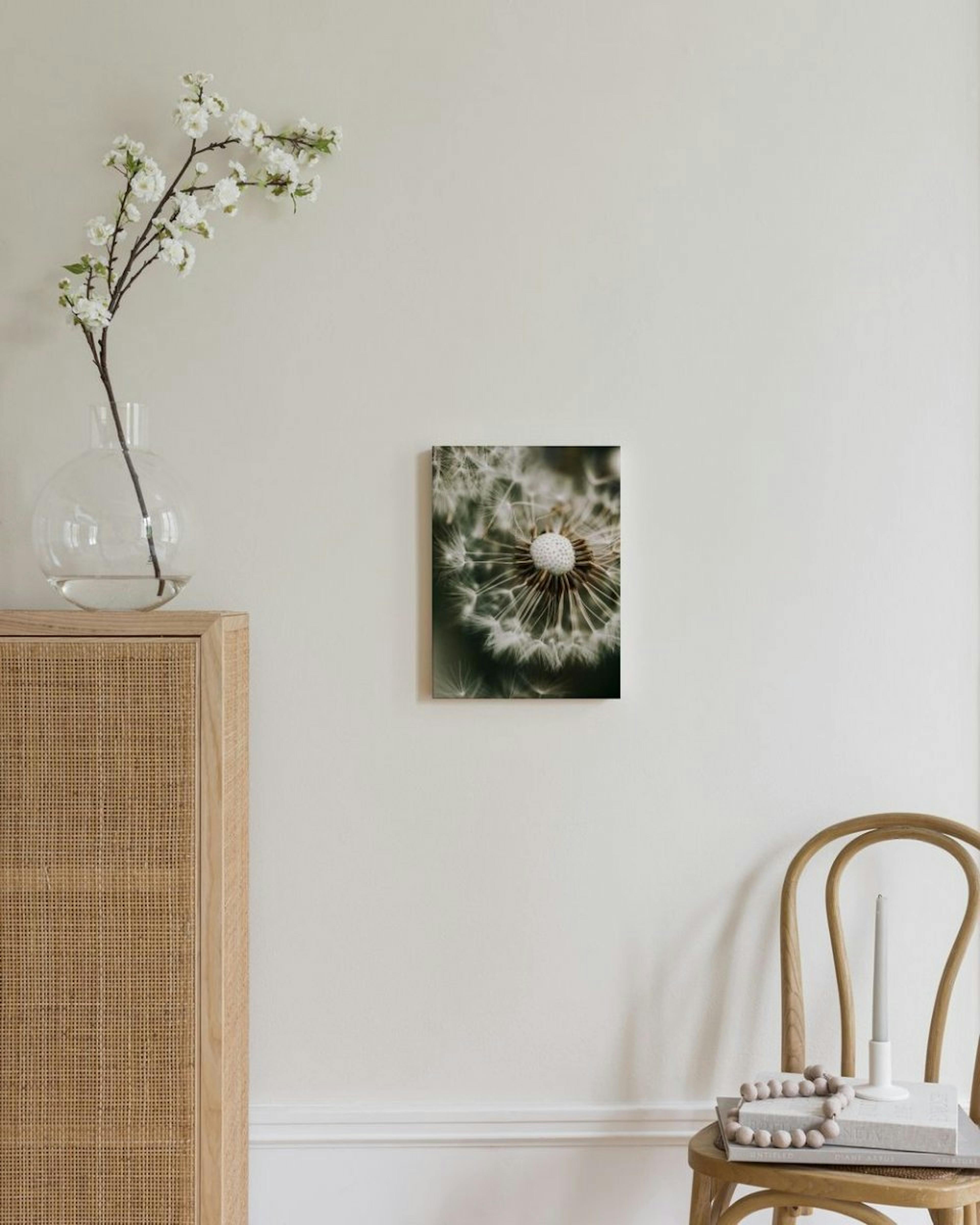 Dandelion in Green Canvas print