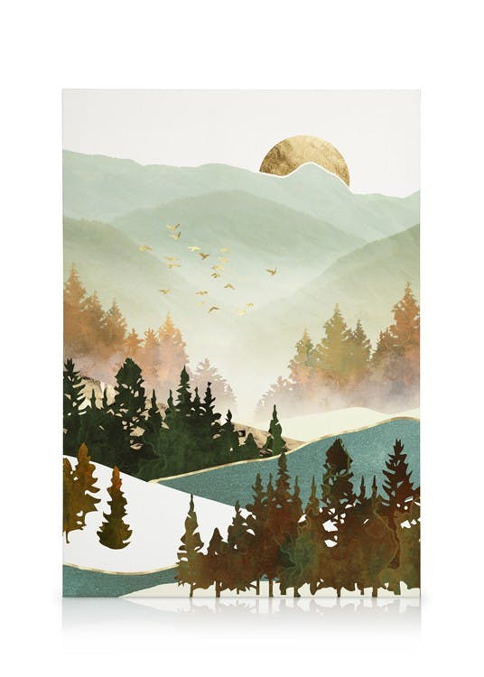 Obrazy na płótnie SpaceFrog Designs - Fall Morning Obraz na płótnie (50x70 cm - Ramka dębowa)