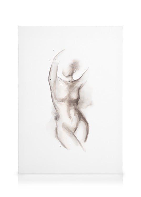 Canvas Prints Body Sketch No1 Canvas print (50x70 cm)