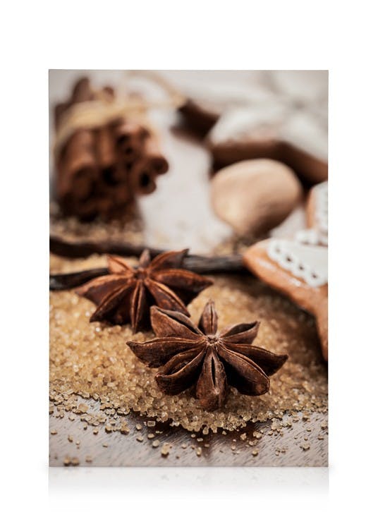 Canvas Prints Anis & Cinnamon Canvas print (30x40 cm - Oak Frame)