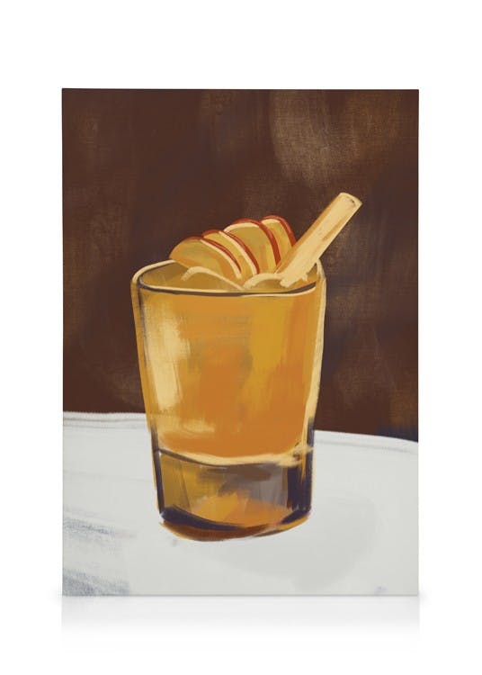 Canvas Schilderijen Apple Punch Still Life Canvas (50x70 cm)
