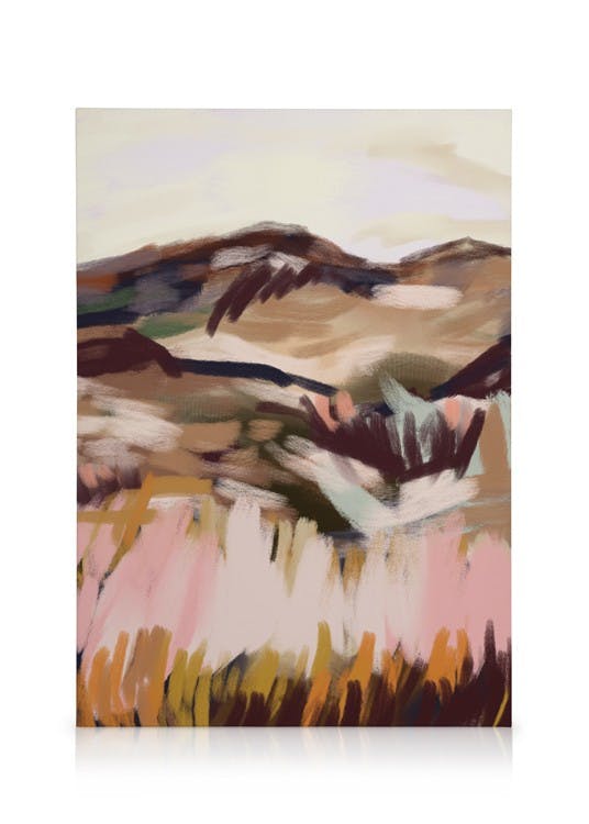 Canvas Schilderijen French Landscape No1 Canvas (30x40 cm - Fotolijst Zwart)