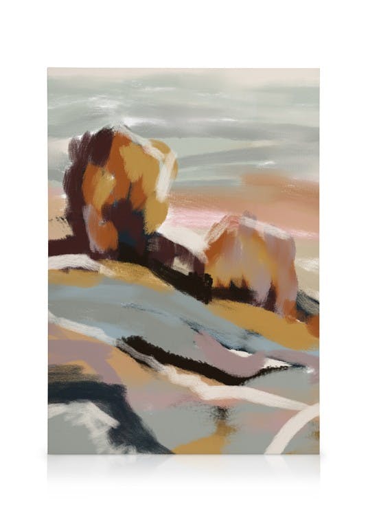 Canvas Schilderijen French Landscape No2 Canvas (50x70 cm - Fotolijst Eiken)