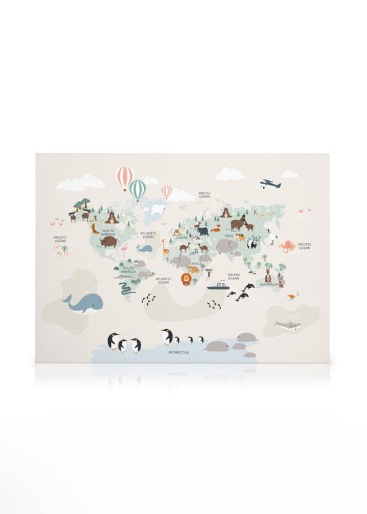 Animals of the World No2 Obraz na plátne (70x100 cm - Dubový rám)