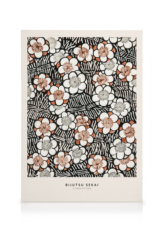 Canvastavlor Watanabe Seitei - Floral Pattern Canvastavla (30x40 cm)