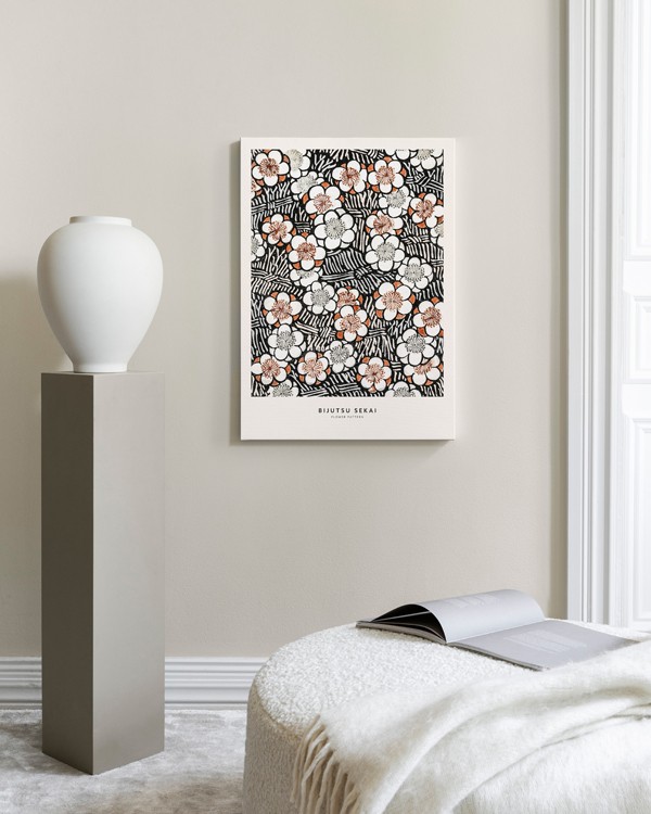 Watanabe Seitei - Floral Pattern Canvas print