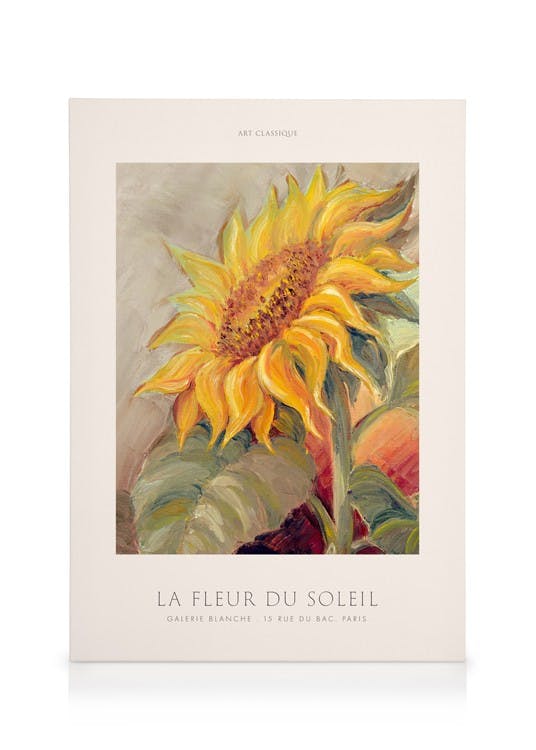 Canvas Prints The Sunflower Canvas print (50x70 cm - Black Frame)