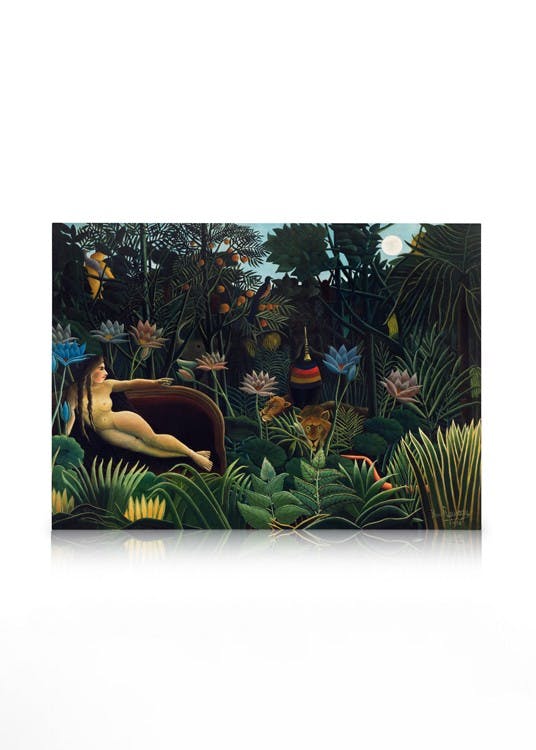 Canvas Prints Rousseau - The Dream Canvas print (30x40 cm - Black Frame)