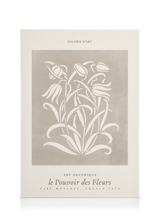 Le Pouvoir Des Fleurs Toile (50x70 cm - Cadre noir) - Plantes vertes