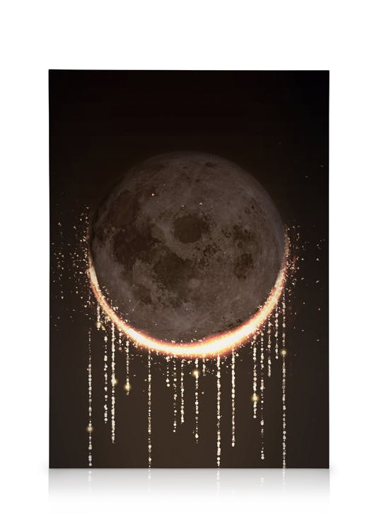 Canvas Schilderijen Lunar Eclipse Canvas (30x40 cm)