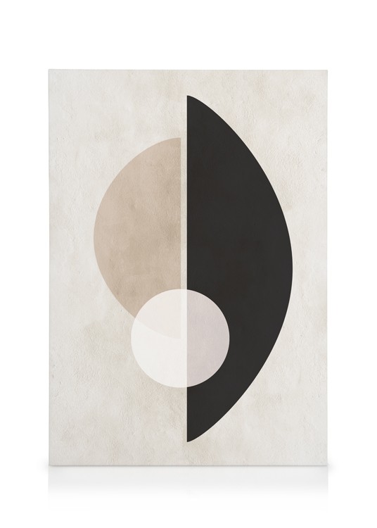 Inner Circle No2 Canvas - Geometric shapes neutral - desenio.com